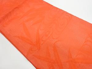 リサイクル　絽流水に草花模様織出し名古屋帯